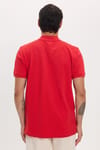 Erkek Slim Fit Dar Kesim Premium Seri %100 Pamuk Yumuşak Dokulu Merserize Kırmızı Polo Yaka Tişört 