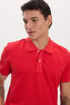 Erkek Slim Fit Dar Kesim Premium Seri %100 Pamuk Yumuşak Dokulu Merserize Kırmızı Polo Yaka Tişört 