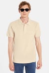 Erkek Slim Fit Dar Kesim Premium Seri %100 Pamuk Yumuşak Dokulu Merserize Bej Polo Yaka Tişört 