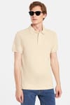 Erkek Slim Fit Dar Kesim Premium Seri %100 Pamuk Yumuşak Dokulu Merserize Bej Polo Yaka Tişört 