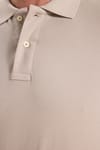 Erkek Slim Fit Dar Kesim Premium Seri %100 Pamuk Yumuşak Dokulu Merserize Bej Polo Yaka Tişört 