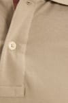 Erkek Slim Fit Dar Kesim Premium Seri %100 Pamuk Yumuşak Dokulu Merserize Bej Polo Yaka Tişört 