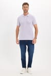 Erkek Slim Fit Dar Kesim Premium Seri %100 Pamuk Yumuşak Dokulu Merserize Lila Polo Yaka Tişört 