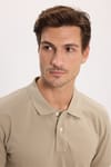 Erkek Slim Fit Dar Kesim Premium Seri %100 Pamuk Yumuşak Dokulu Merserize Kahve Polo Yaka Tişört 