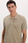 Erkek Slim Fit Dar Kesim Premium Seri %100 Pamuk Yumuşak Dokulu Merserize Kahve Polo Yaka Tişört 