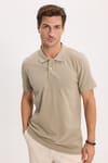 Erkek Slim Fit Dar Kesim Premium Seri %100 Pamuk Yumuşak Dokulu Merserize Kahve Polo Yaka Tişört 