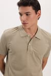 Erkek Slim Fit Dar Kesim Premium Seri %100 Pamuk Yumuşak Dokulu Merserize Kahve Polo Yaka Tişört 