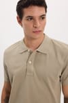 Erkek Slim Fit Dar Kesim Premium Seri %100 Pamuk Yumuşak Dokulu Merserize Kahve Polo Yaka Tişört 