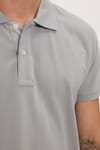Erkek Slim Fit Dar Kesim Premium Seri %100 Pamuk Yumuşak Dokulu Merserize Gri Polo Yaka Tişört 