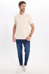 SLIM FIT PLAIN PIQUE T-SHIRT EGY 26/2  TİŞÖRT