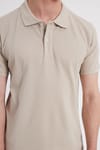 SLIM FIT PLAIN PIQUE T-SHIRT 25/26  TİŞÖRT
