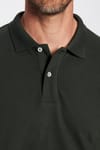 Erkek Slim Fit Dar Kesim %100 Pamuk Kısa Kollu Polo Yaka Haki Tişört
