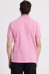 Erkek Slim Fit Dar Kesim %100 Pamuk Pembe Polo Yaka Tişört