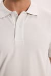 Erkek Slim Fit Dar Kesim %100 Pamuk Kısa Kollu Polo Yaka Yeşil Tişört
