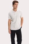 Erkek Slim Fit Dar Kesim %100 Pamuk Kısa Kollu Polo Yaka Yeşil Tişört
