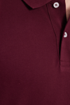 Erkek Slim Fit Dar Kesim %100 Pamuk Bordo Polo Yaka Tişört