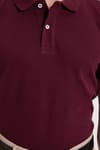 Erkek Slim Fit Dar Kesim %100 Pamuk Bordo Polo Yaka Tişört