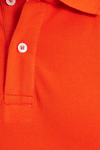 Erkek Slim Fit Dar Kesim %100 Pamuk Turuncu Polo Yaka Tişört