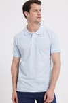 Erkek Slim Fit Dar Kesim %100 Pamuk Turkuaz Polo Yaka Tişört