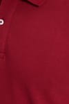 Erkek Slim Fit Dar Kesim %100 Pamuk Kırmızı Polo Yaka Tişört