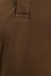 Erkek Slim Fit Dar Kesim %100 Pamuk Kısa Kollu Polo Yaka Kahverengi Tişört