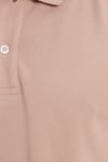 Erkek Slim Fit Dar Kesim %100 Pamuk Bej Polo Yaka Tişört
