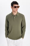 THREE PIECES SLIM FIT LONG SLV  PLAIN PIQUE