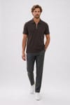 COMFORT FIT SHORT SLV  ZIP POLO OYS T-SHIRT