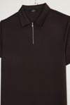 COMFORT FIT SHORT SLV  ZIP POLO OYS T-SHIRT