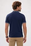 SLIM FIT T-SHIRT PIQUE ZIPPER COLLAR STRONG  TİŞÖRT