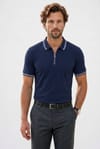 SLIM FIT T-SHIRT PIQUE ZIPPER COLLAR STRONG  TİŞÖRT