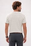 REGULAR FIT SHORT SLV STRIPE JACGUARD CREW NECK RODRI T-SHIRT