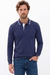 SLIM FIT LONG SLV PIQUE T-SHIRT MANE