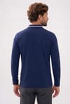 SLIM FIT LONG SLV PIQUE T-SHIRT MANE