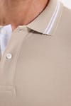 Erkek Slim Fit Dar Kesim %100 Pamuk Uzun Kollu Taş Polo Yaka Tişört