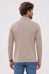 SLIM FIT LONG SLV PIQUE T-SHIRT MANE
