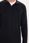 SLIM FIT LONG SLV STRIPED POLO COLLAR  T-SHIRT OYS