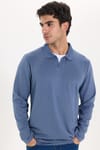 SLIM FIT LONG SLV STRIPED POLO COLLAR  T-SHIRT OYS