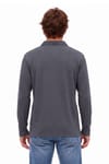SLIM FIT LONG SLV STRIPED ZIPPER POLO COLLAR DEMBELE  T-SHIRT OYS