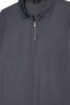 SLIM FIT LONG SLV STRIPED ZIPPER POLO COLLAR DEMBELE  T-SHIRT OYS