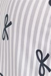 Kadın Standart Fit Normal Kesim İnce Askılı Geniş Yaka Baskılı Beyaz Pijama