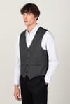 Slim Fit Çift Cep Flatolu Pensli Yelek