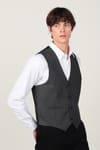 Slim Fit Çift Cep Flatolu Pensli Yelek