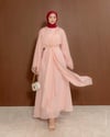 Aksesuarlı Pembe Elbise