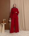 Alize Pantolonlu Bordo Takım