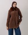 Angora Cepli Kahve Ceket