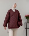 Anvelop Bordo Bağcıklı Mont