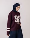 Baskılı Bordo Sweat