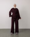 Bel Bağcıklı Bordo Takım