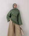 Belden Bağcıklı Mint Yeşili Sweat